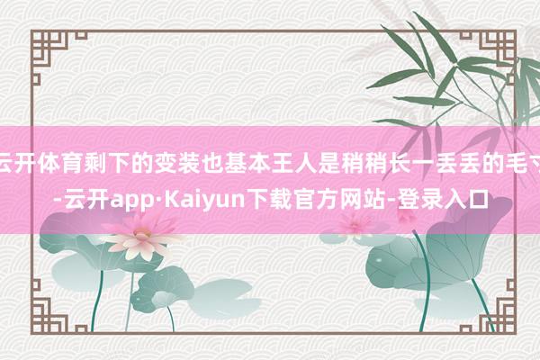 云开体育剩下的变装也基本王人是稍稍长一丢丢的毛寸-云开app·Kaiyun下载官方网站-登录入口